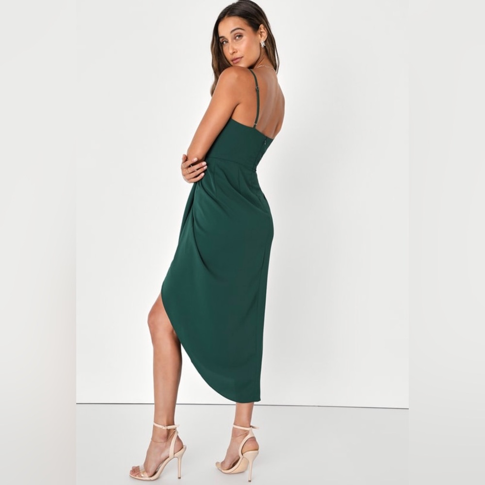 Lulus green midi dress size small